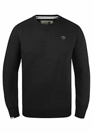 !Solid Benn O-Neck Herren Sweatshirt Pullover Pulli Mit Rundhalsausschnitt, Größe:S, Farbe:Black (9000)