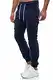 Tazzio Herren Cargo Chino Regular Fit Jogger Cargo harrem Chino Jeans Hose 16610, M, Navyblau