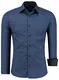 J''S FASHION Herren-Hemd - Vergleichssieger 2019* - Slim-Fit - Langarm-Hemd - Bügelleicht - EU Größen: S bis 6XL - Navyblau M