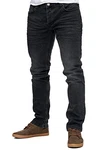 Reslad Jeans-Herren Slim Fit Basic Style Stretch-Denim Jeans-Hose RS-2063 Schwarz