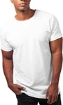 Urban Classics Herren Long Shaped Turnup Tee T Shirt Weiß