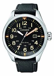 Herren Analog Quarz Uhr mit Nylon Armband AW5000-24E
