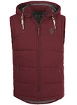 !Solid Dry Herren Steppweste Outdoor Weste Mit Kapuze Und Stehkragen Wine Red !Solid Dry Herren Steppweste Outdoor Weste Mit Kapuze Und Stehkragen Wine Red