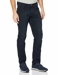 Herren Regular Fit Houston Straight Jeans, Dunkel Blau 43, 32W / 32L