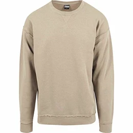 Herren Oversized Open Edge Crew Sweatshirt, warm Sand, L