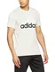 adidas Herren Essentials Linear T-Shirt, White Melange, M