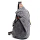 Neuleben Wasserdicht Schulterrucksack aus Canvas Vintage Unisex Herren Klein Sling Rucksack Schultertasche Umhängetasche Outdoor Sport Freizeit (Grau)