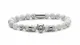 Obelizk Perlen-Armband für Männer   Löwen-Armband aus Natursteinperlen   Lion-Armband   Geschenk Schmuck-Box + Luxury Herren Accessoires Guide   Löwenkopf in Silber (White Jasper)