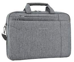 Laptop Tasche 15.6 Zoll Notebooktasche Aktentasche Tablet Tasche Schulter Umhängetasche Wasserabweisend Satchel Bussiness Laptoptasche für Frauen und Männer-Grau MEHRWEG