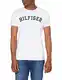 Tommy Hilfiger Herren T-Shirt SS Tee Logo, Weiß (White 100), Medium