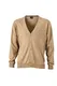 James & Nicholson Herren V-Neck Cardigan Strickjacke, Beige (Camel), Large