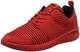 Supra Herren Scissor Flach, Rouge (Red-Red), 41 EU
