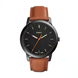 Herren Analog Quarz Uhr mit Leder Armband FS5305