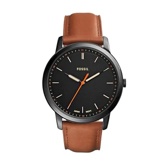 Fossil Analog Quarz Uhr mit Leder Armband (FS)