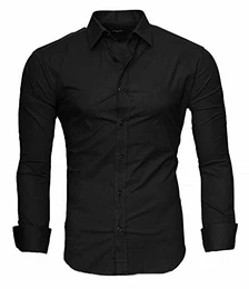 Herren Hemd, TwoFace als Uni Schwarz M