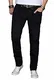 A. Salvarini Designer Herren Jeans Hose Basic Stretch Jeanshose Regular Slim [AS028 - Schwarz - W32 L32]