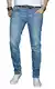 A. Salvarini Designer Herren Jeans Hose Basic Stretch Jeanshose Regular Slim [AS026 - Hellblau - W32 L32]