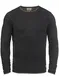 Redefined Rebel Maison Herren Strickpullover Feinstrick Pullover Mit Rundhals Und Melierung Aus 100% Baumwolle, Größe:M, Farbe:Black
