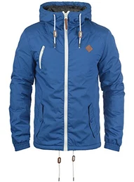 !Solid Tilden Herren Übergangsjacke Herrenjacke Jacke gefüttert mit Kapuze, Größe:M, Farbe:Diva Blue (1618)