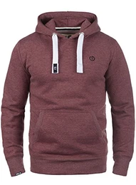 !Solid BennHood Herren Kapuzenpullover Hoodie Pullover mit Kapuze, Größe:M, Farbe:Wine Red Melange (8985)
