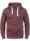 !Solid BennHood Herren Kapuzenpullover Hoodie Pullover mit Kapuze, Größe:M, Farbe:Wine Red Melange (8985)