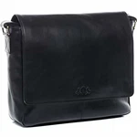 SID & VAIN Laptoptasche Messenger Bag Spencer 15 Zoll Laptopfach schwarz