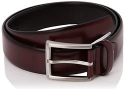 MLT Belts & Accessoires Herren Business-Gürtel London Rot/Bordeaux