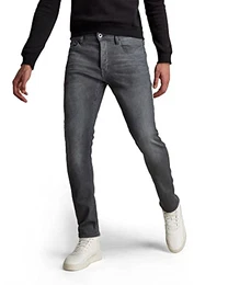 Herren Jeans 3301 Slim, Grey (Dk Aged Cobler 7863-3143), 32W / 32L