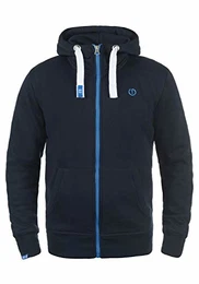 !Solid Benn High-Neck Herren Sweatjacke Kapuzenjacke Hoodie Mit Kapuze Reißverschluss Und Fleece-Innenseite, Größe:M, Farbe:Insignia Blue (1991)