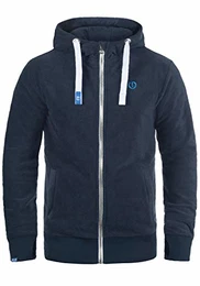 !Solid Loki Herren Fleecejacke Sweatjacke Jacke Mit Kapuze Und Daumenlöcher, Größe:M, Farbe:Insignia Blue (1991)