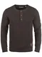 !Solid Terrance Herren Strickpullover Feinstrick Pullover Mit Rundhals Und Knopfleiste, Größe:M, Farbe:Coffee Bean Melange (8973)