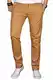 A. Salvarini Herren Designer Chino Stretch Stoff Hose Chinohose Regular Slim mit Elasthananteil AS024 [AS-024-Camel-W32 L32]