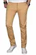 A. Salvarini Herren Designer Chino Stretch Stoff Hose Chinohose Regular Slim mit Elasthananteil AS024 [AS-024-Beige-W29 L32]