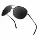 GQUEEN Sonnenbrille Polarisiert Piloten Sonnenbrille Pilot Flieger Pilotenbrille Herren MOZ3