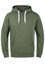 !Solid Olli Herren Kapuzenpullover Hoodie Pullover Mit Kapuze Und Fleece-Innenseite, Größe:M, Farbe:Climb Ivy Melange (8785)