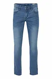 Blend BHPico Herren Jeans Hose Denim mit Stretch Skinny Fit, Größe:34/32, Farbe:Denim middleblue (76201)
