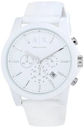 Unisex Chronograph Quarz Uhr mit Silikon Armband AX1325