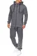 Tazzio Herren Sportanzug Jogginganzug Trainingsanzug Sporthose&Hoodie 17203 Anthrazit M