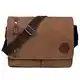 Umhängetasche,LOSMILE Unisex Vintage Canvas Schultertasche.(Braun)