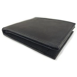 Geldbörse Herren Echtleder Geldbeutel Brieftasche Portemonnaie URERBE mit 10 Kartenfächern, Münzfach, Sicherheitsfach, weiches Leder im Vintage-Look in schwarz