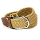 Urcover® Geflochtener Unisex Strech Gürtel in Gold [ 65% Polyester & 35% Elastan ] Komfortabel Elastisch Stretch Belt Stoffgürtel für Damen & Herren Länge: 108 cm