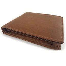 Geldbörse Herren Echtleder Geldbeutel Brieftasche Portemonnaie VENTURE mit 12 Kartenfächern, Münzfach, Sicherheitsfach, weiches Leder Vintage-Look in braun