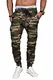 A. Salvarini Herren Hose mit Elasthananteil Cargo Stretch Jogging Pants Slim AS-031 [AS-031-Woodland-W29 L32]