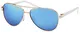 Balinco 17 Modelle Damen Pilotenbrille Sonnenbrille 70er Jahre Sunglasses Fliegerbrille (White-Blue)