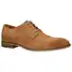Zweigut® -Hamburg- smuck #255 Herren Derby Schnürer Schuh Veloursleder Used-Look Business Freizeit, Schuhgröße:42, Farbe:Cognac