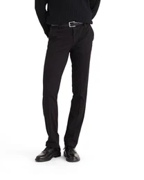 Herren Easy Khaki Slim Fit Refined Chinos, Black, 32W / 32L