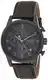 Hugo Boss Herren Chronograph Quarz Armbanduhr mit Lederarmband