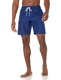 Herren Badehose, Schnell Trocknend, 23 cm, Marineblau, L