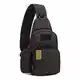 HUNTVP Taktisch Brusttasche Military Schultertasche mit Wasserflasche Halter Chest Sling Pack Molle Armee Crossbody Bag Militärisch Umhängetasche für Wandern Camping - Typ-1 Schwarz