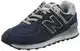 New Balance Damen 574v2 Core Sneaker, Blau (Navy), 43 EU